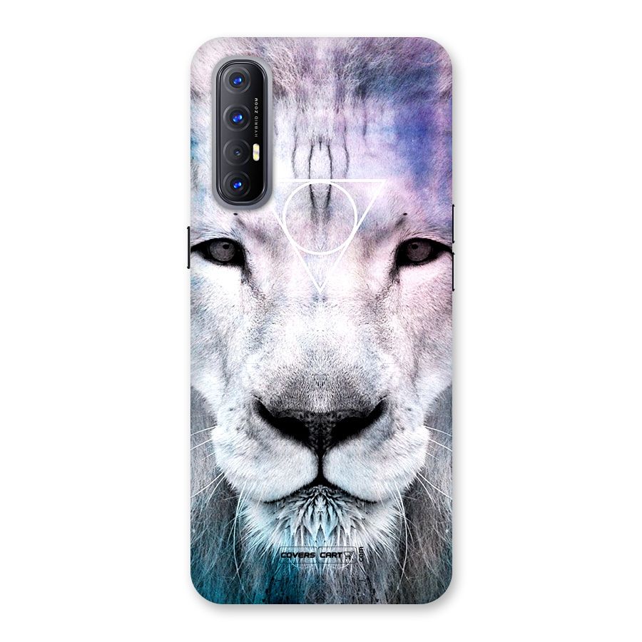 White Lion Back Case for Reno3 Pro