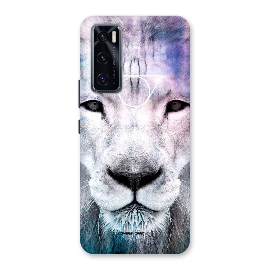 White Lion Back Case for Vivo V20 SE