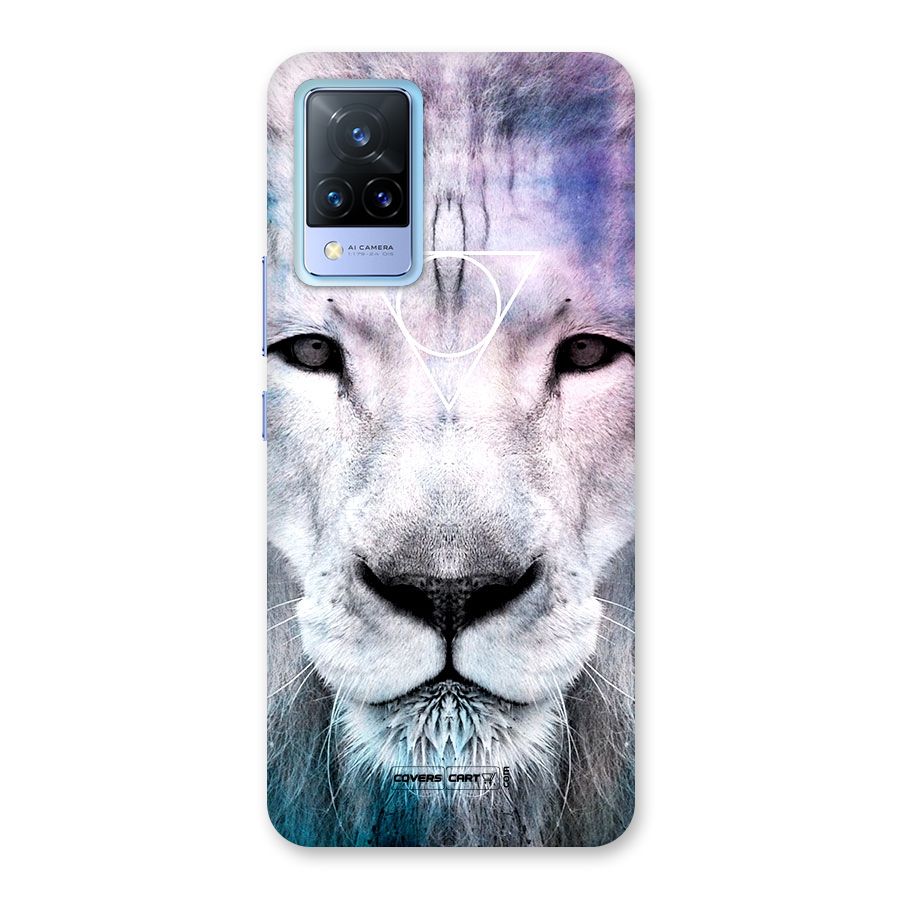 White Lion Back Case for Vivo V21 5G