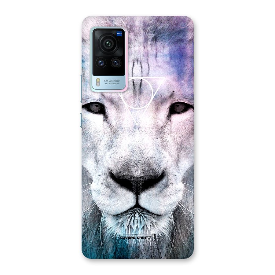 White Lion Back Case for Vivo X60 Pro