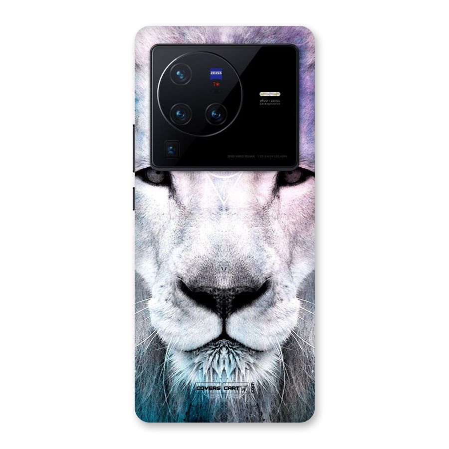 White Lion Back Case for Vivo X80 Pro