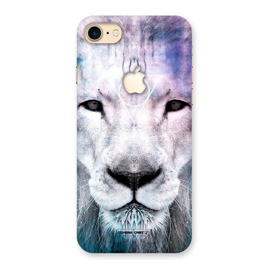 White Lion Back Case for iPhone 7 Apple Cut