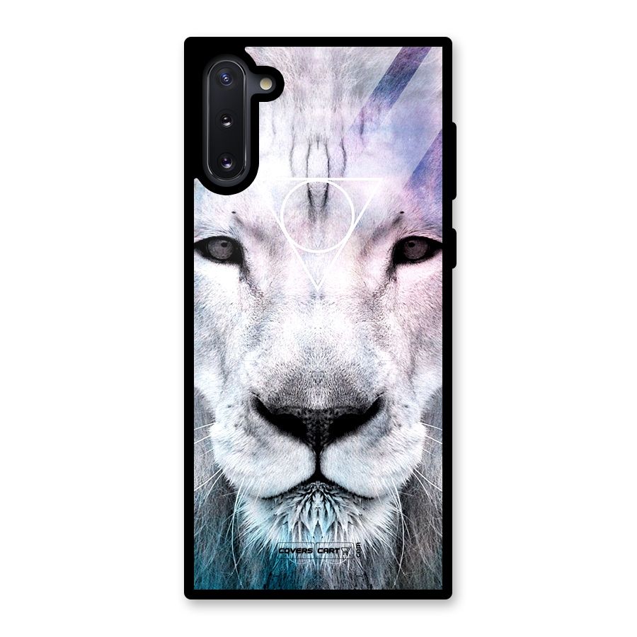 White Lion Glass Back Case for Galaxy Note 10