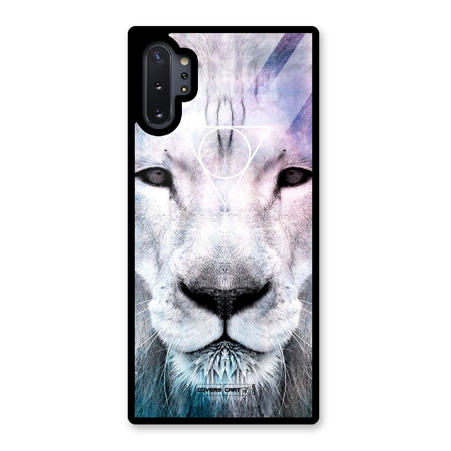 White Lion Glass Back Case for Galaxy Note 10 Plus