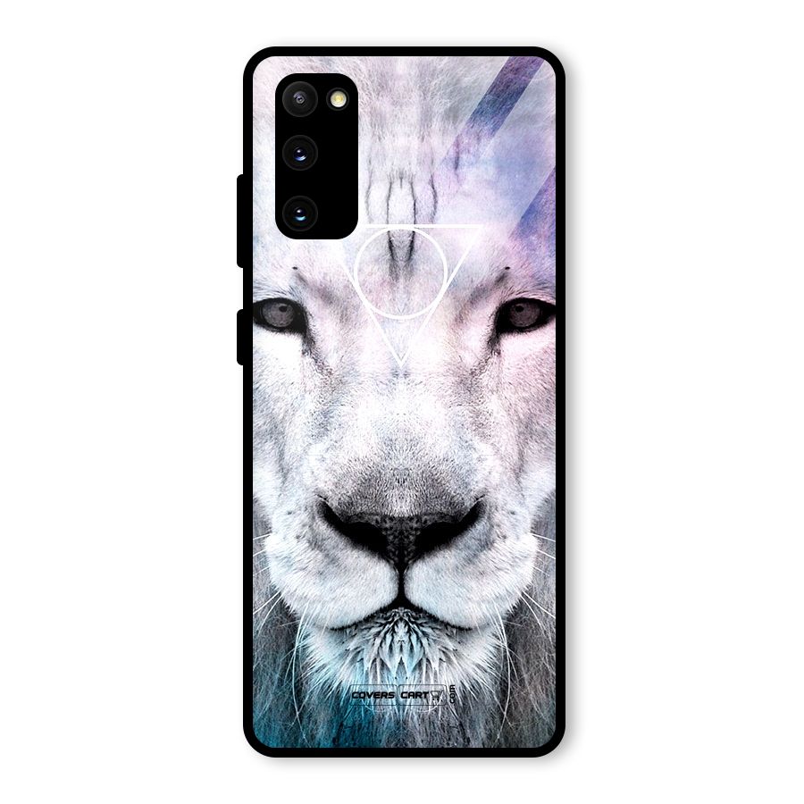 White Lion Glass Back Case for Galaxy S20 FE 5G