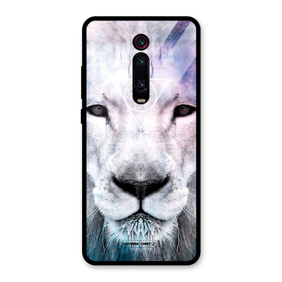 White Lion Glass Back Case for Redmi K20