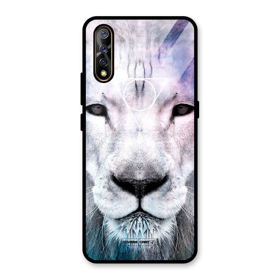 White Lion Glass Back Case for Vivo S1