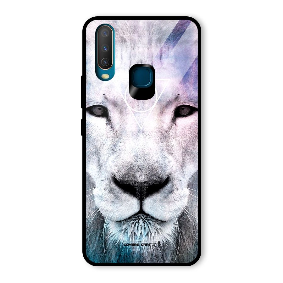 White Lion Glass Back Case for Vivo U10