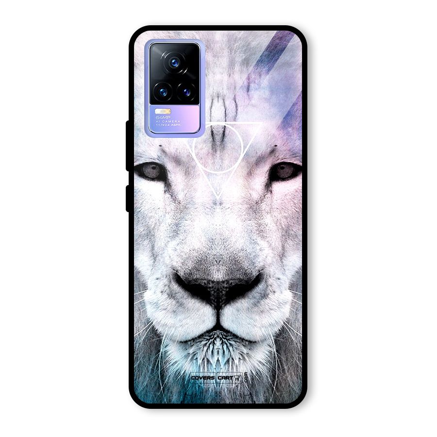 White Lion Glass Back Case for Vivo Y73