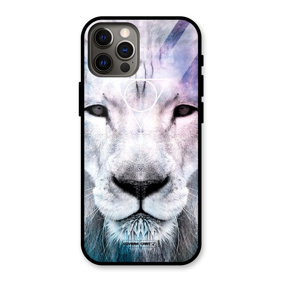 White Lion Glass Back Case for iPhone 12 Pro