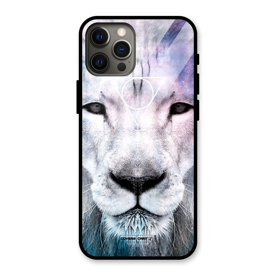 White Lion Glass Back Case for iPhone 12 Pro Max