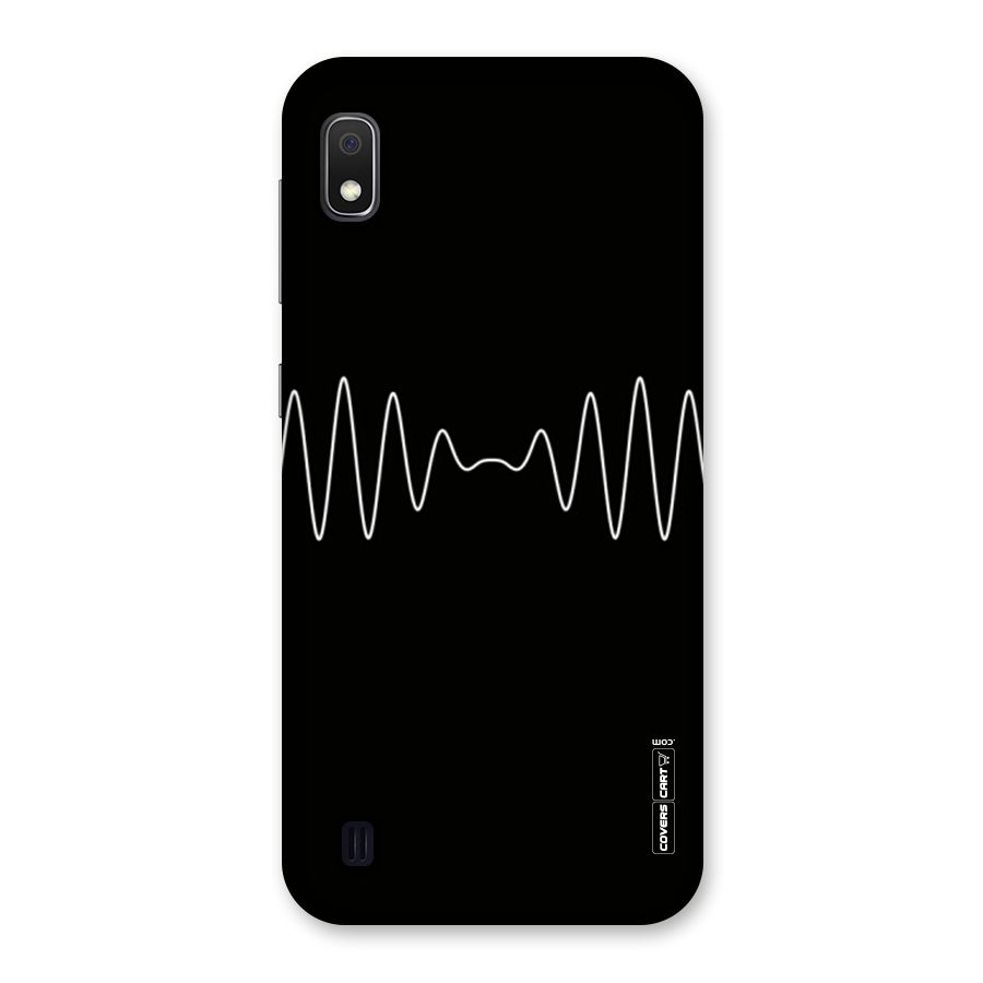 White Minimal Thread Back Case for Galaxy A10