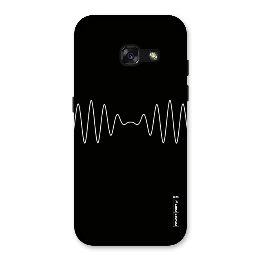 White Minimal Thread Back Case for Galaxy A3 (2017)