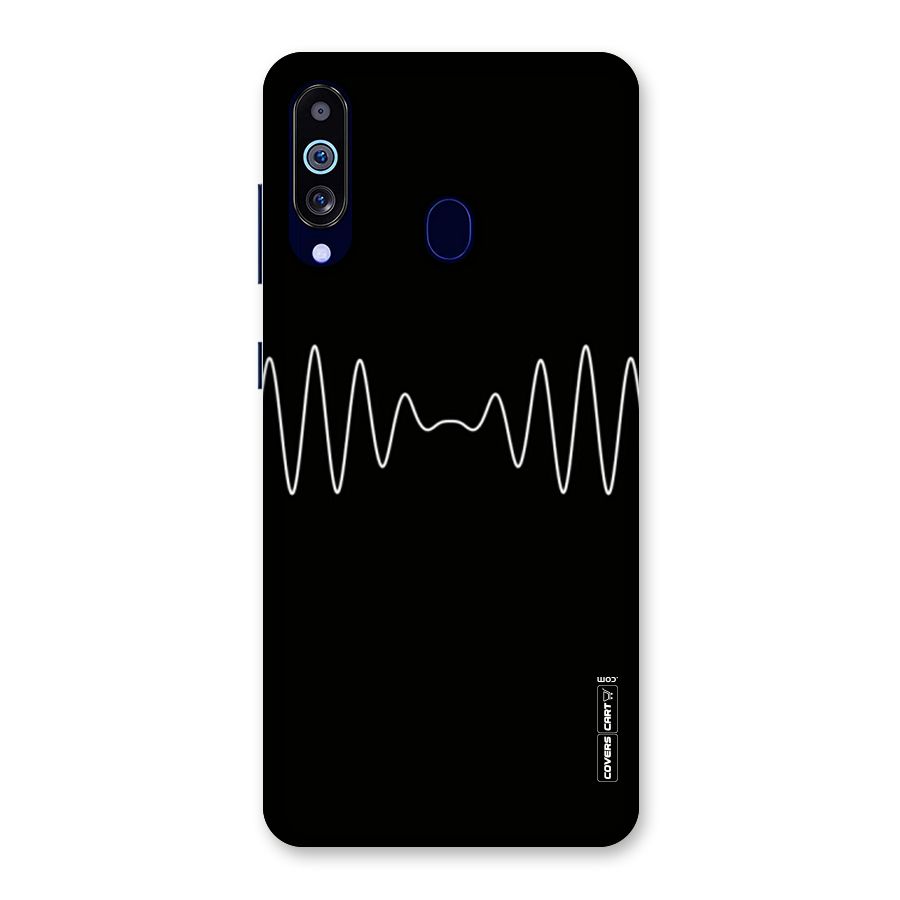 White Minimal Thread Back Case for Galaxy A60