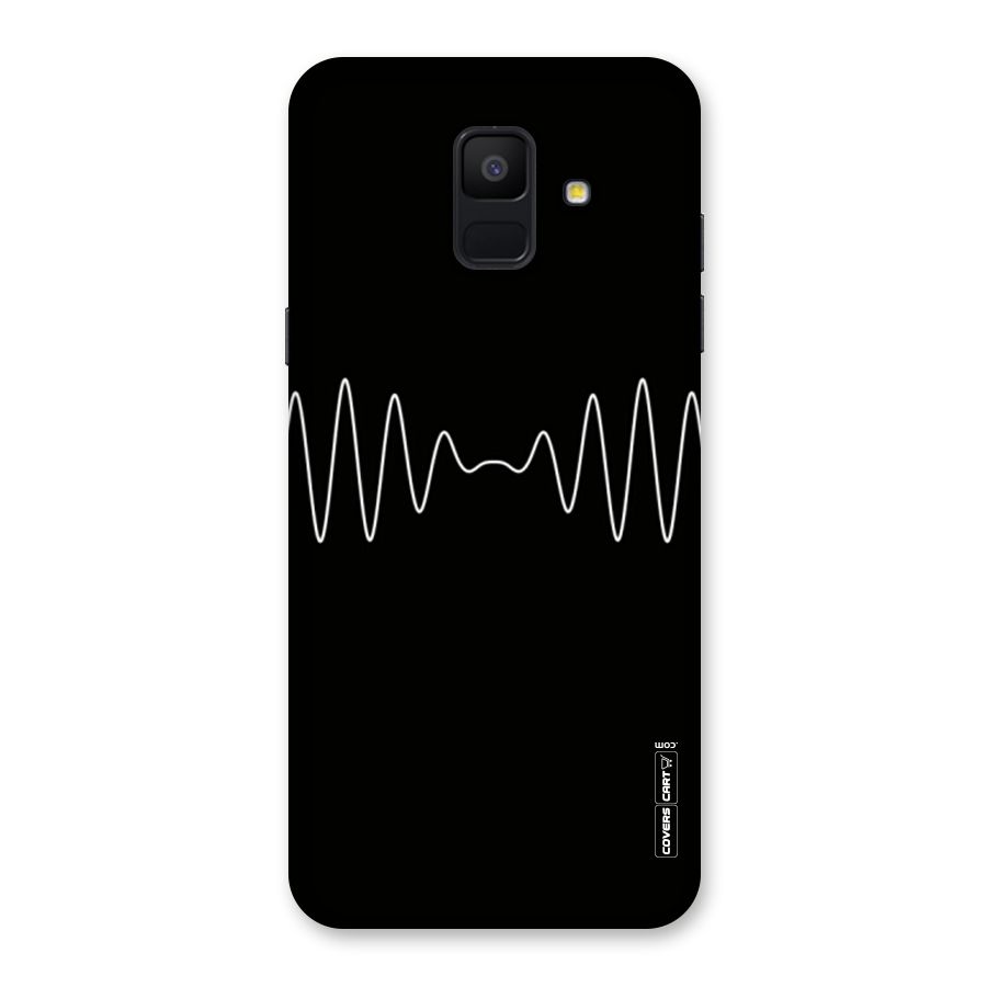 White Minimal Thread Back Case for Galaxy A6 (2018)