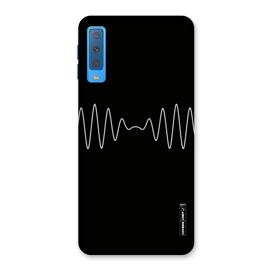 White Minimal Thread Back Case for Galaxy A7 (2018)