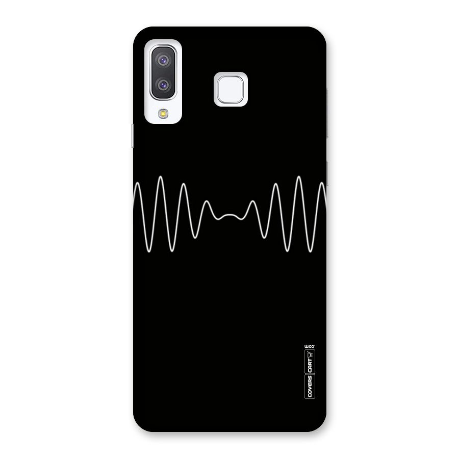 White Minimal Thread Back Case for Galaxy A8 Star