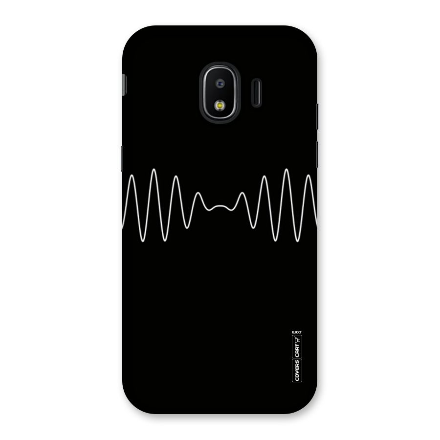 White Minimal Thread Back Case for Galaxy J2 Pro 2018