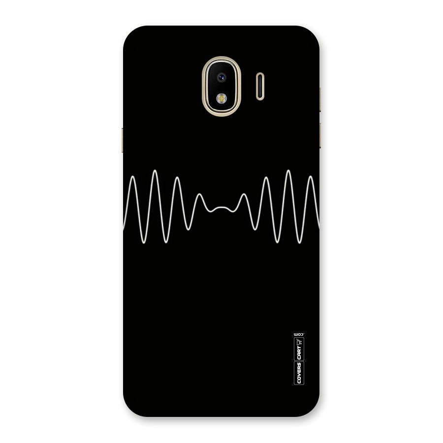 White Minimal Thread Back Case for Galaxy J4