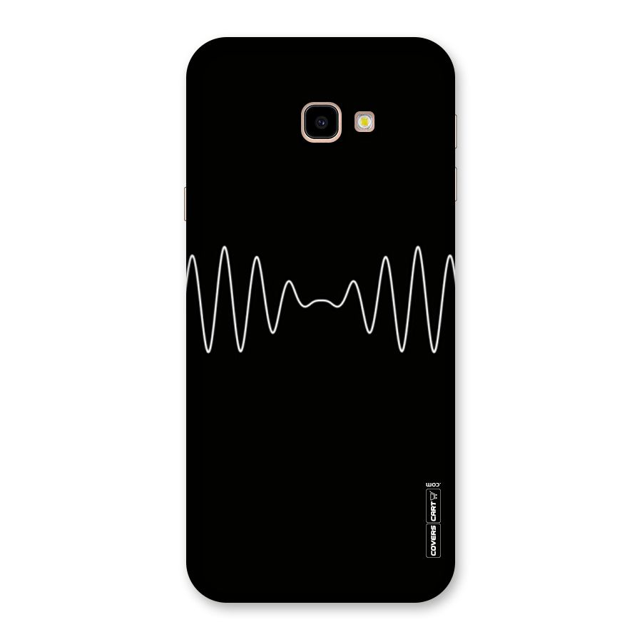 White Minimal Thread Back Case for Galaxy J4 Plus