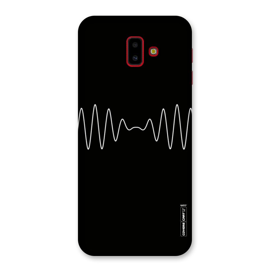 White Minimal Thread Back Case for Galaxy J6 Plus