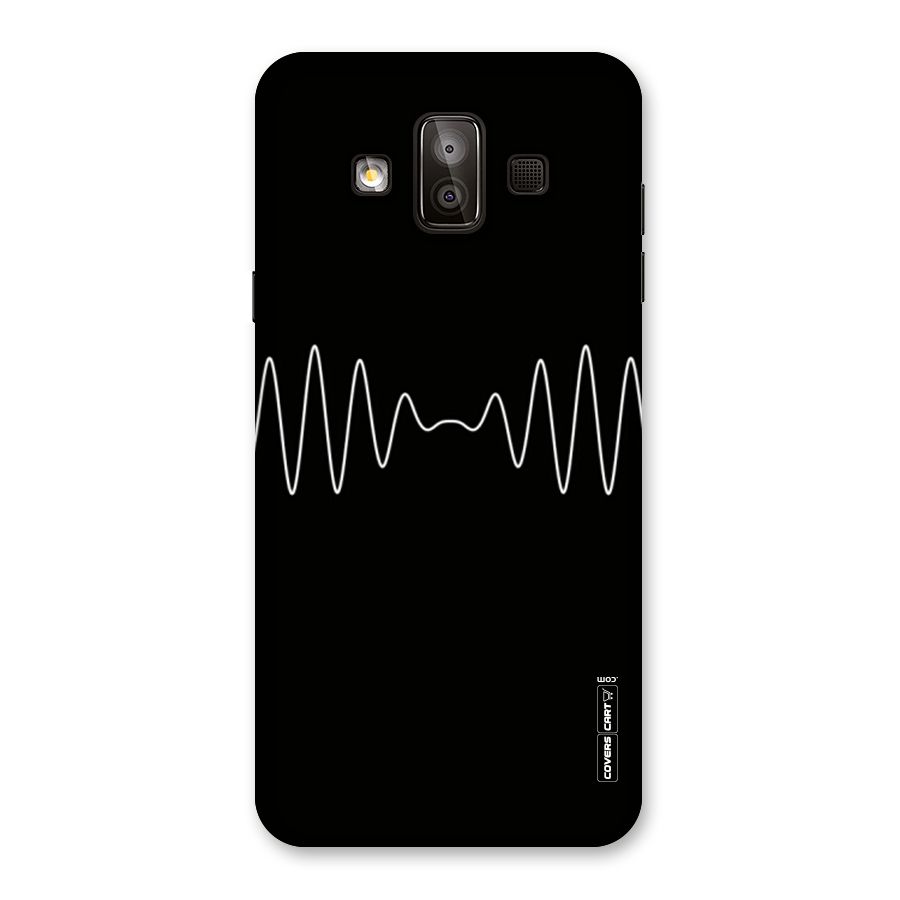 White Minimal Thread Back Case for Galaxy J7 Duo