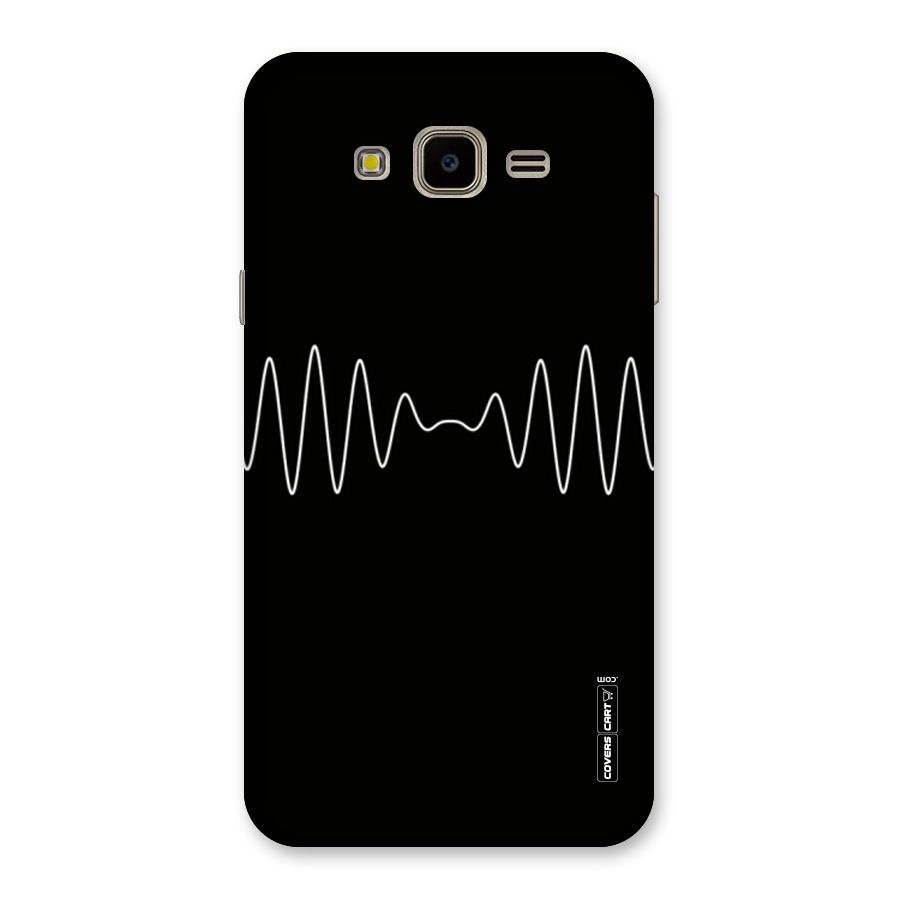 White Minimal Thread Back Case for Galaxy J7 Nxt