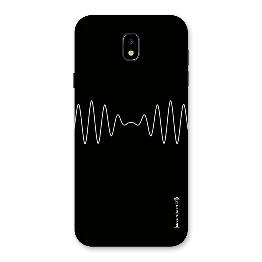 White Minimal Thread Back Case for Galaxy J7 Pro