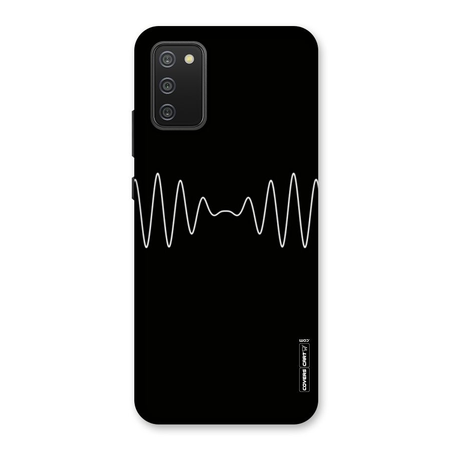White Minimal Thread Back Case for Galaxy M02s