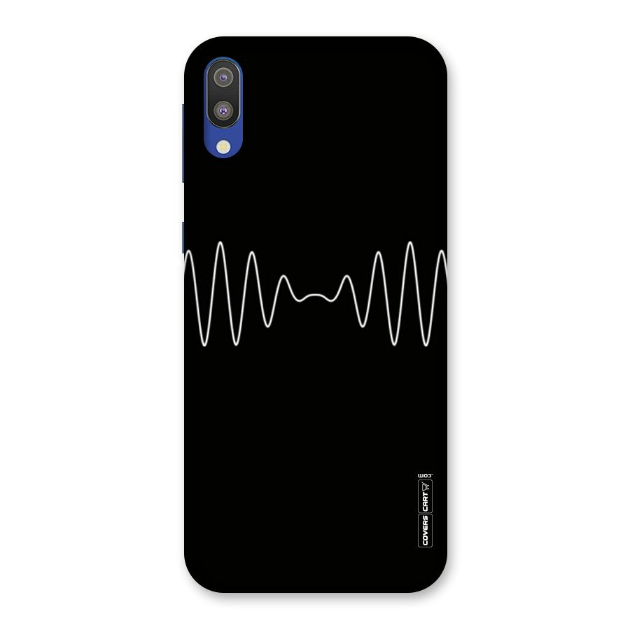 White Minimal Thread Back Case for Galaxy M10