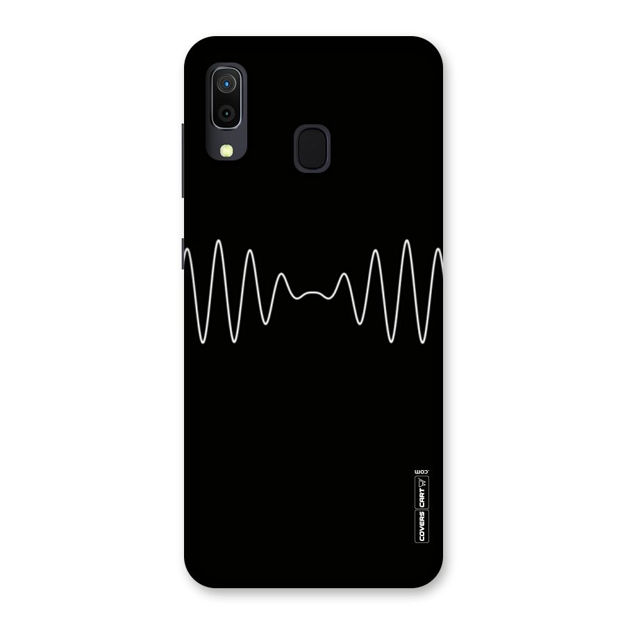 White Minimal Thread Back Case for Galaxy M10s