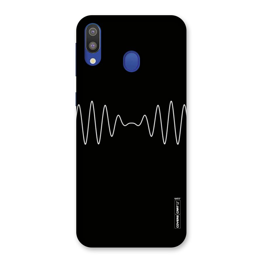 White Minimal Thread Back Case for Galaxy M20