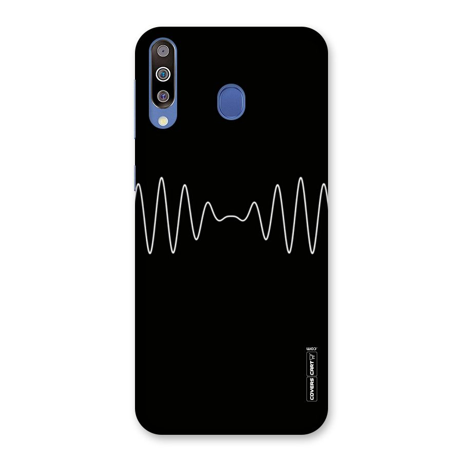 White Minimal Thread Back Case for Galaxy M30