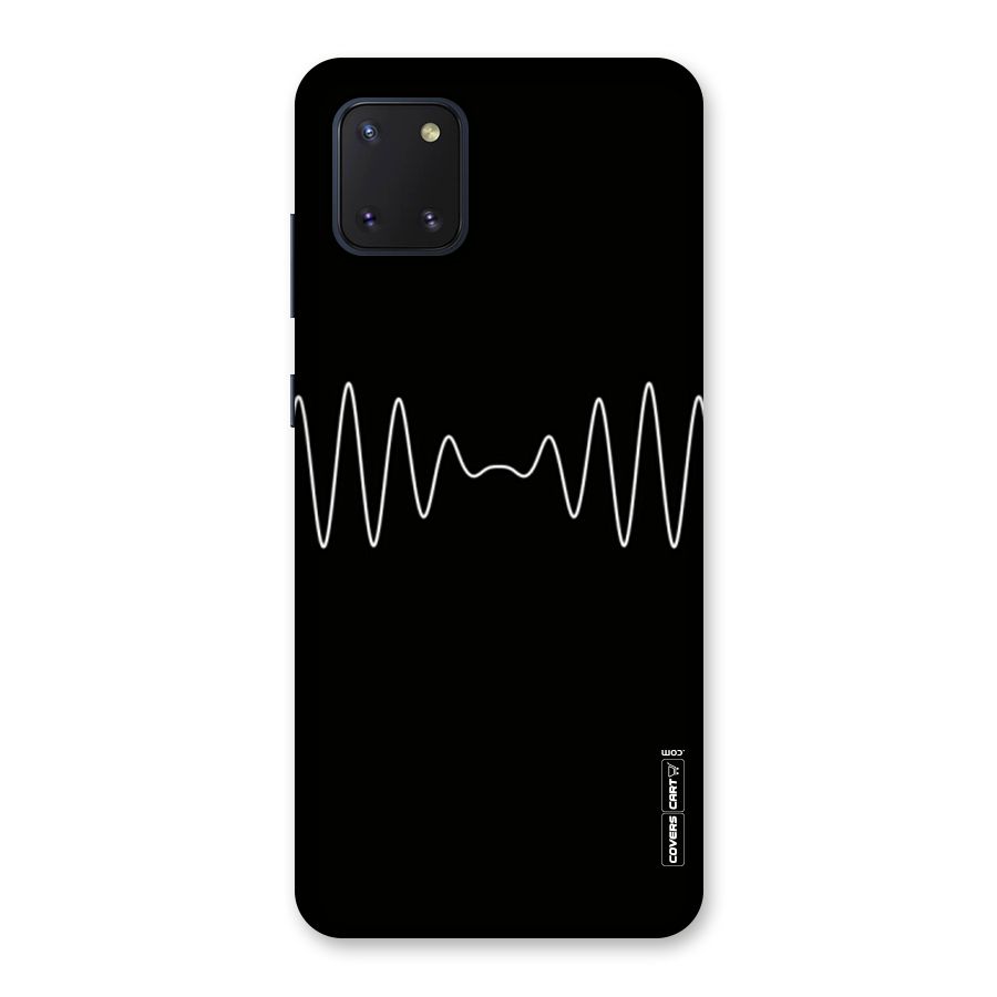 White Minimal Thread Back Case for Galaxy Note 10 Lite