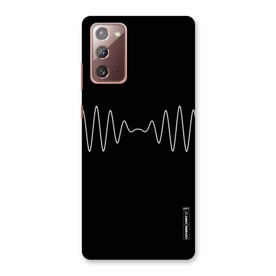 White Minimal Thread Back Case for Galaxy Note 20