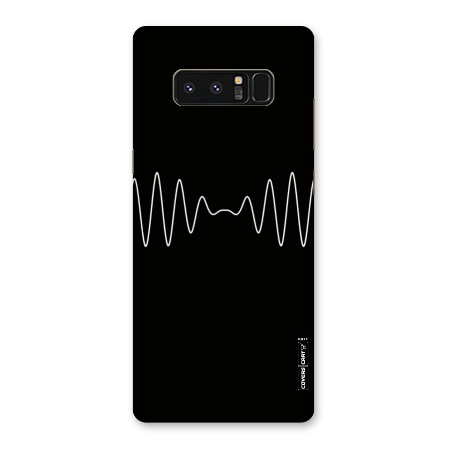 White Minimal Thread Back Case for Galaxy Note 8