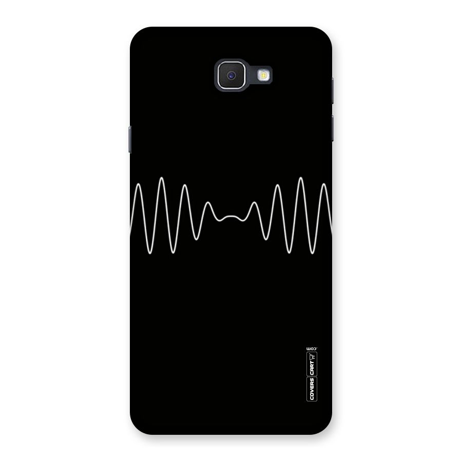White Minimal Thread Back Case for Galaxy On7 2016