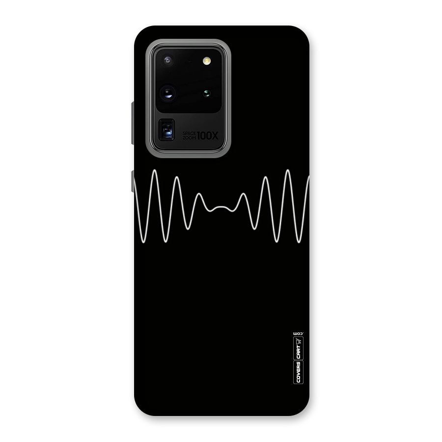 White Minimal Thread Back Case for Galaxy S20 Ultra