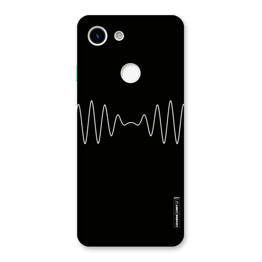 White Minimal Thread Back Case for Google Pixel 3