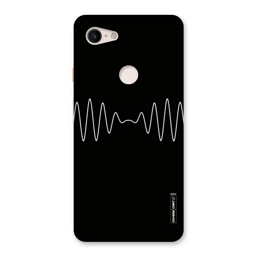 White Minimal Thread Back Case for Google Pixel 3 XL