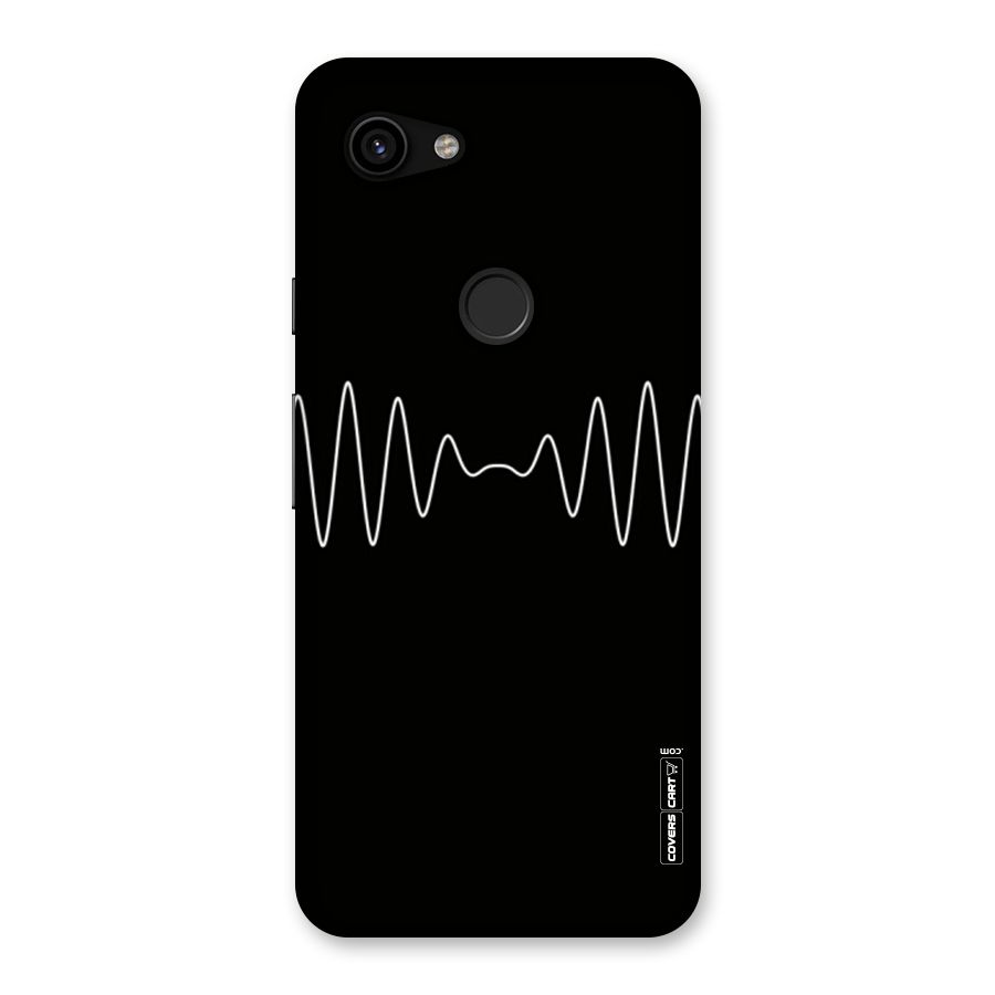 White Minimal Thread Back Case for Google Pixel 3a