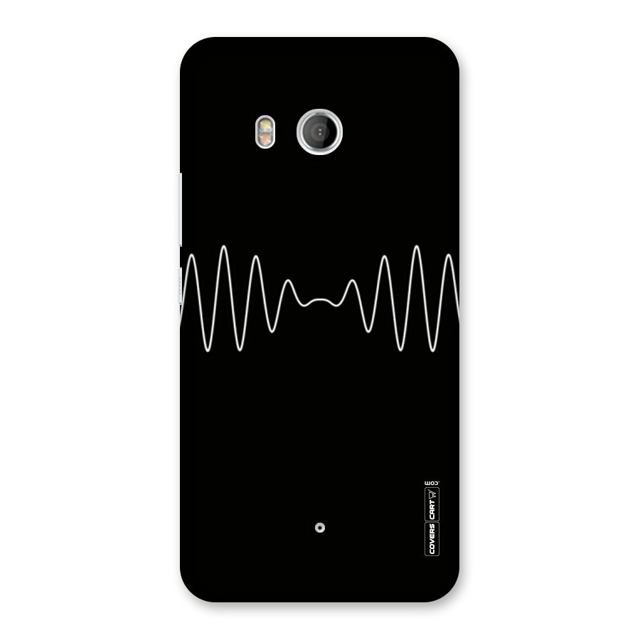 White Minimal Thread Back Case for HTC U11