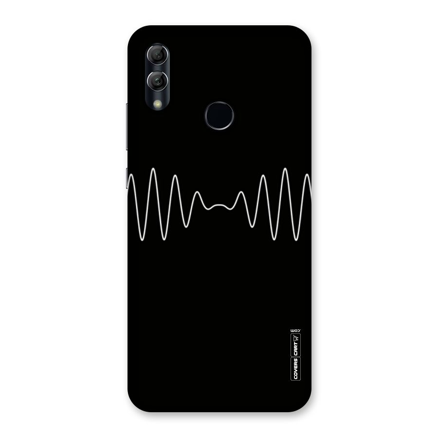 White Minimal Thread Back Case for Honor 10 Lite