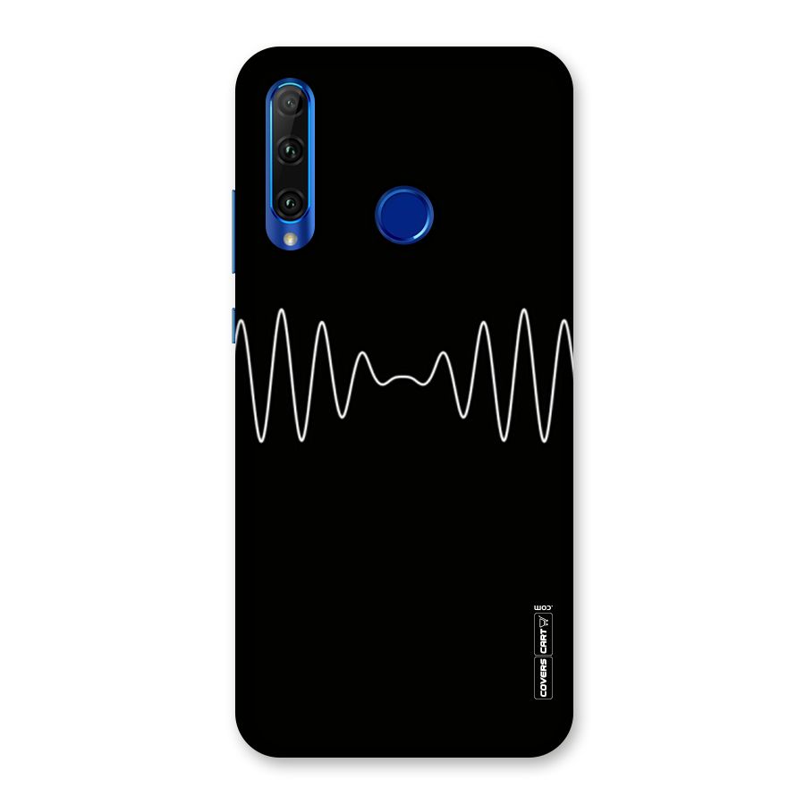 White Minimal Thread Back Case for Honor 20i