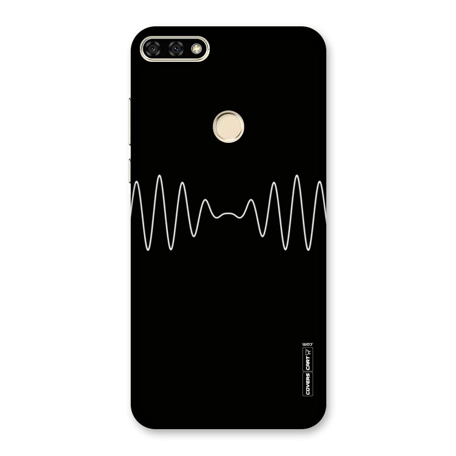 White Minimal Thread Back Case for Honor 7A