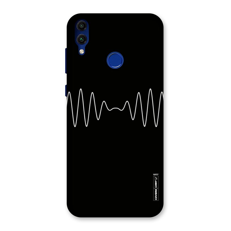White Minimal Thread Back Case for Honor 8C