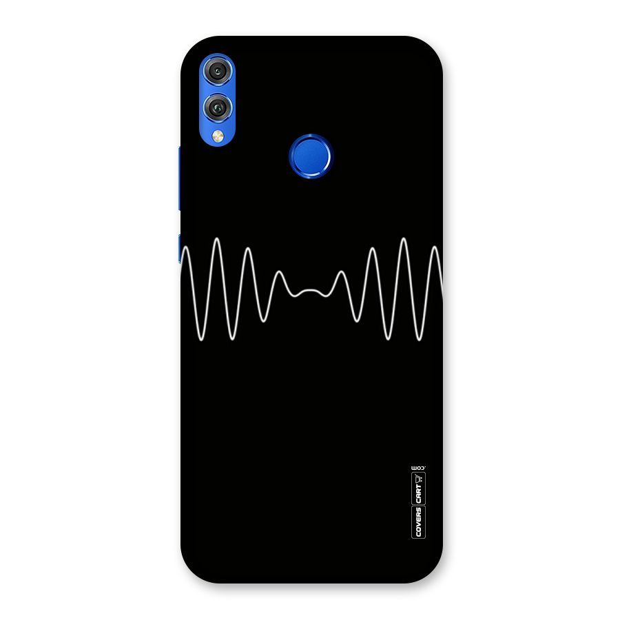 White Minimal Thread Back Case for Honor 8X