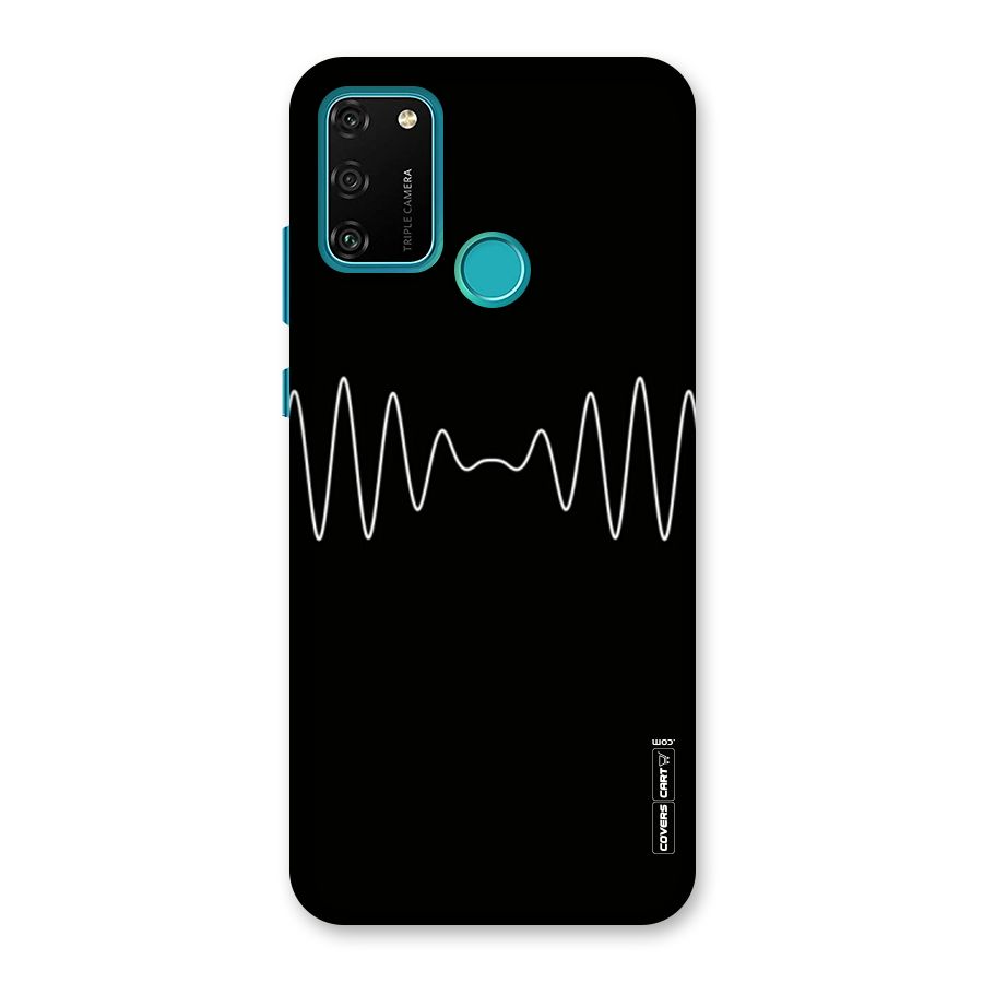 White Minimal Thread Back Case for Honor 9A