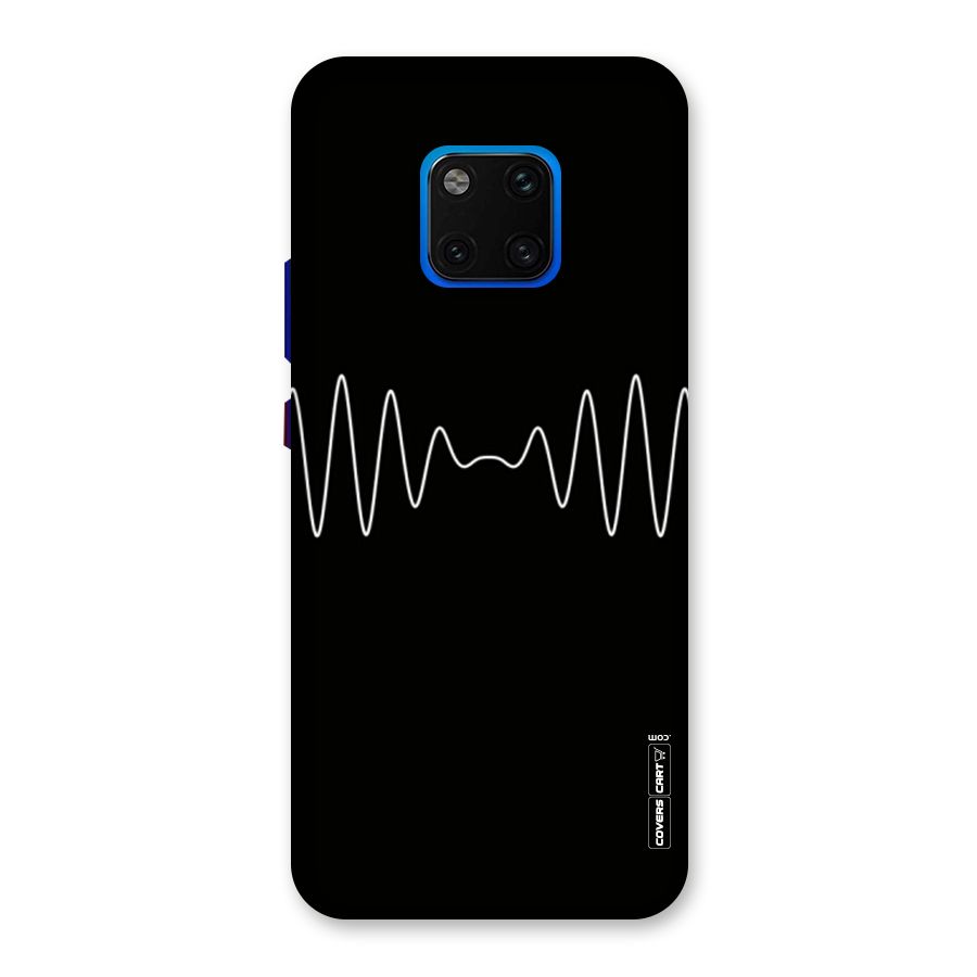 White Minimal Thread Back Case for Huawei Mate 20 Pro
