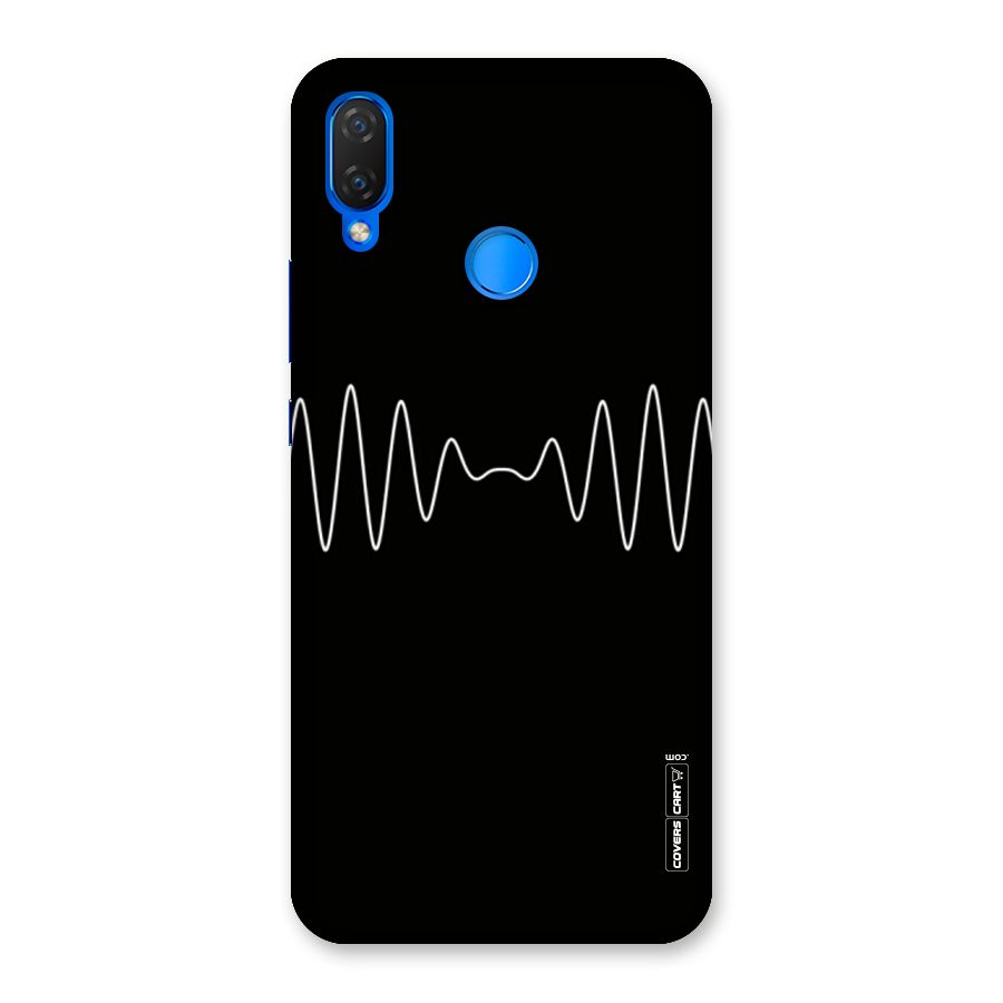 White Minimal Thread Back Case for Huawei P Smart+